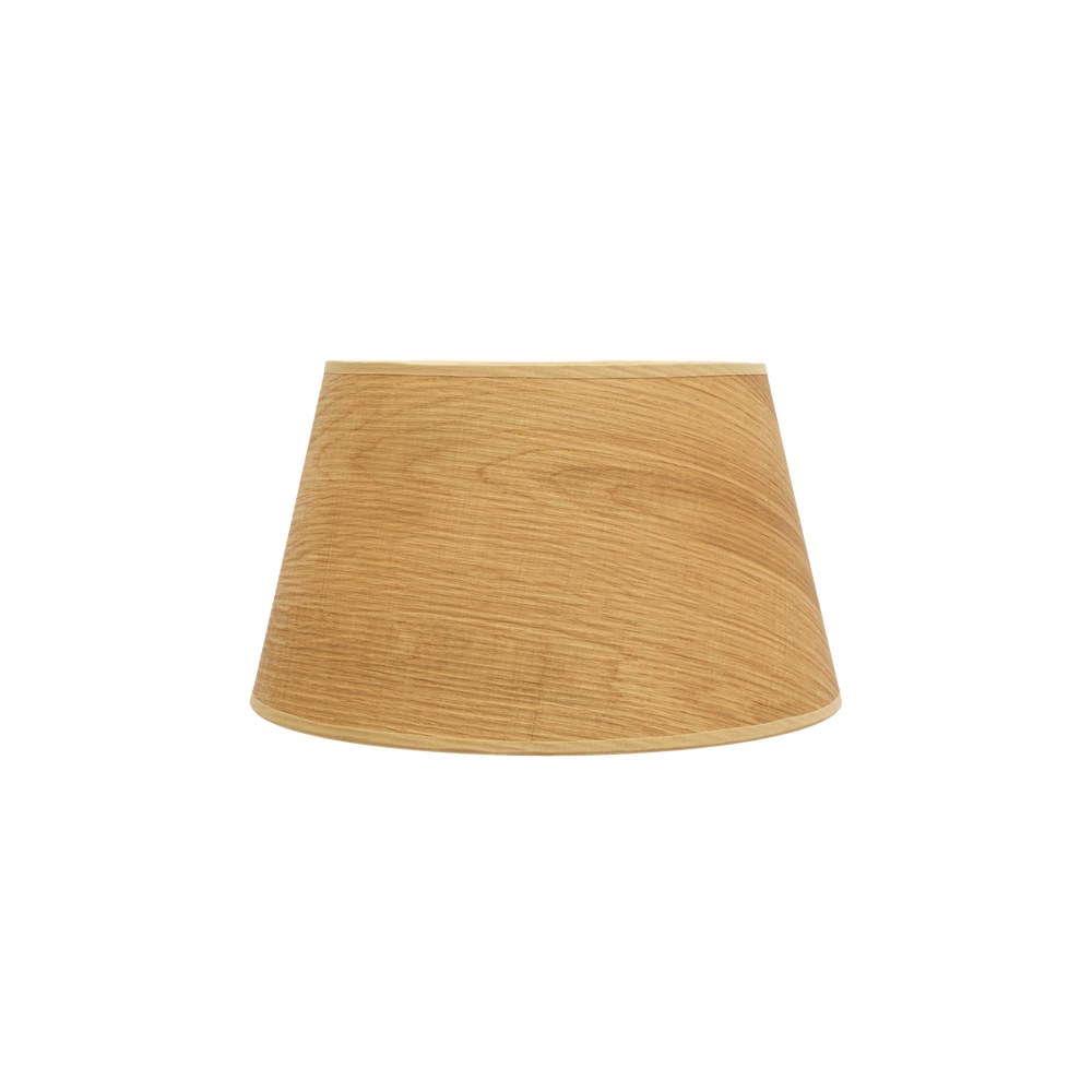 Pantalla Cónica Abierta Salma 35 cm Madera Clara E27 Fabrilamp