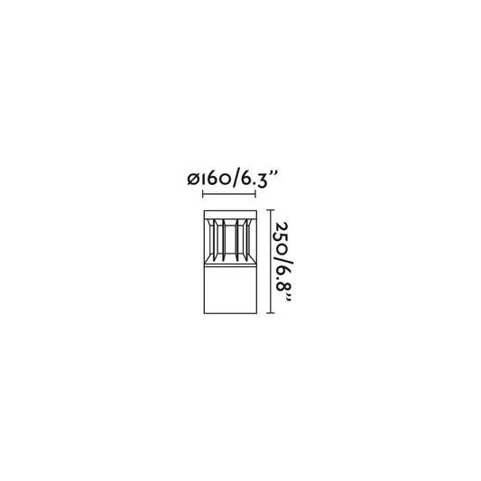 Sobremuro y Farola Exterior 7502 3000K – vista 2 · Ref. 751010