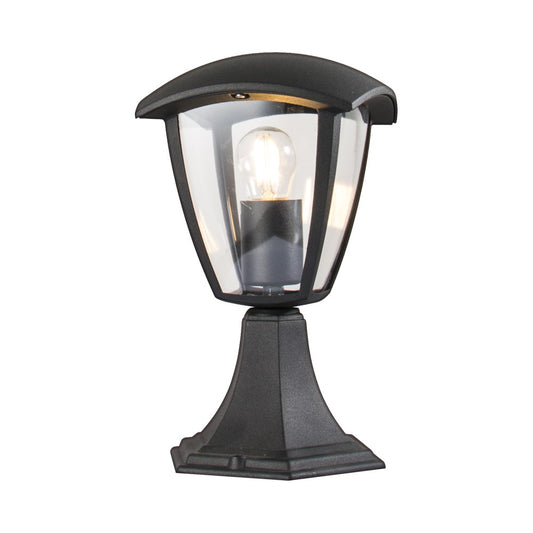 Aplique de Sobremuro Exterior Durham IP44 E27 Negro CristalRecord - vista principal | CristalRecord