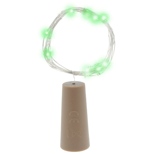 Tapón Decorativo LED Verde 2 m 1W Pilas LR44 CristalRecord - vista principal | CristalRecord