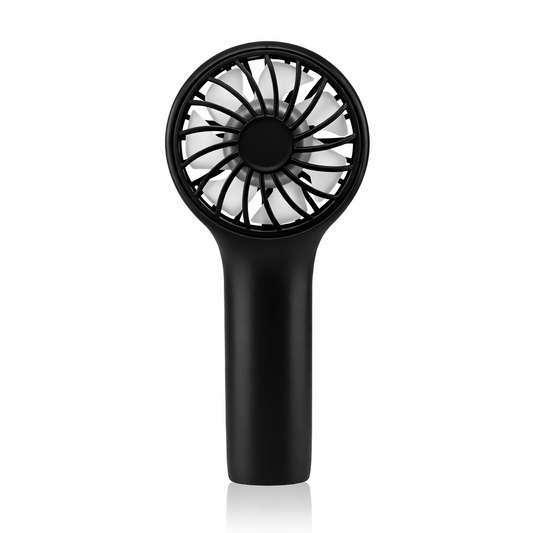 Ventilador de Mano Portátil Recargable Travel Negro 3 Velocidades CristalRecord - vista principal | CristalRecord